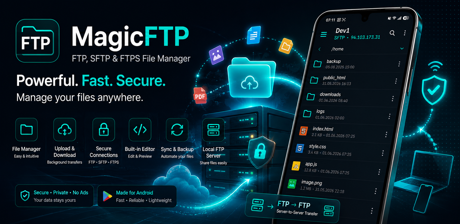 MagicFTP App Screenshot
