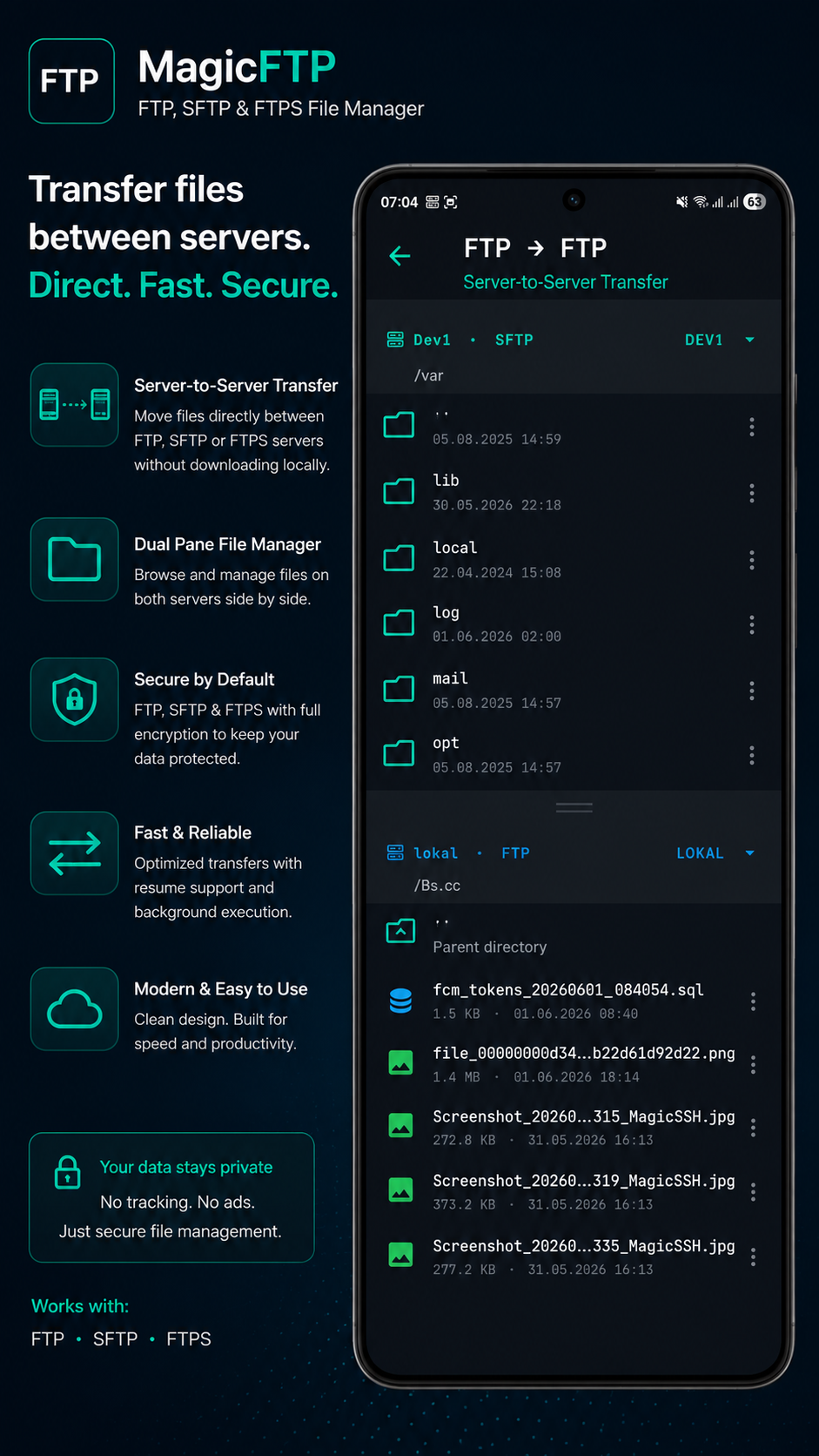 MagicFTP Screenshot 2