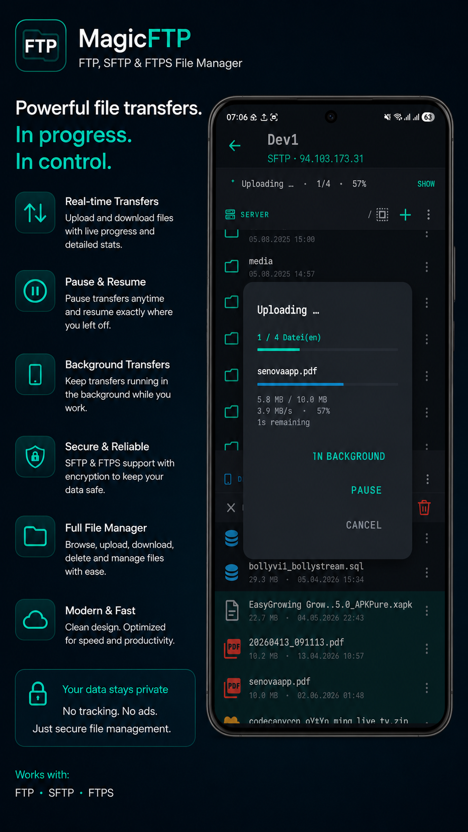 MagicFTP Screenshot 3